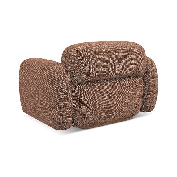 Pomarańczowy/brązowy fotel Ailani – Makamii-image-4