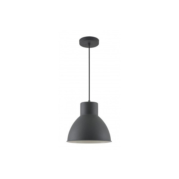 Czarna lampa wisząca z metalowym kloszem Dante – GTV
