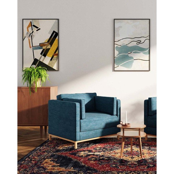 Ciemnoniebieski fotel Celerio – Ame Yens-image-1