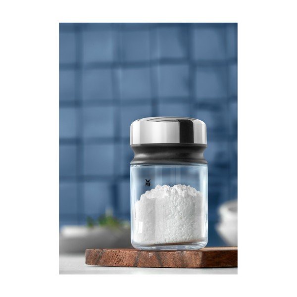 Pojemnik do przypraw ze stali nierdzewnej Cromargan® z drobnym sitkiem WMF Depot, wys. 9,5 cm-image-3