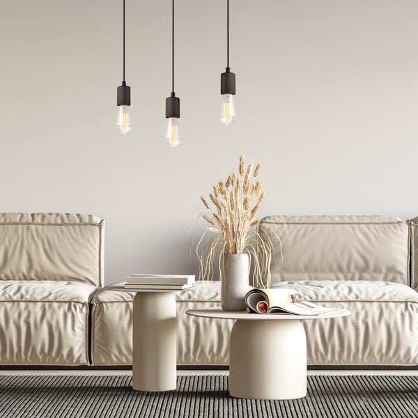 Czarna lampa wisząca Leon – LAMKUR-image-2