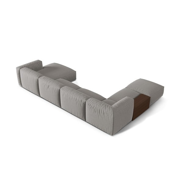 Jasnoszary narożnik modułowy (lewostronny/w kształcie litery U) Martina – Micadoni Home-image-2