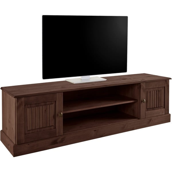 Brązowa szafka pod TV z litego drewna sosnowego 45x40 cm Mille – Støraa-image-2