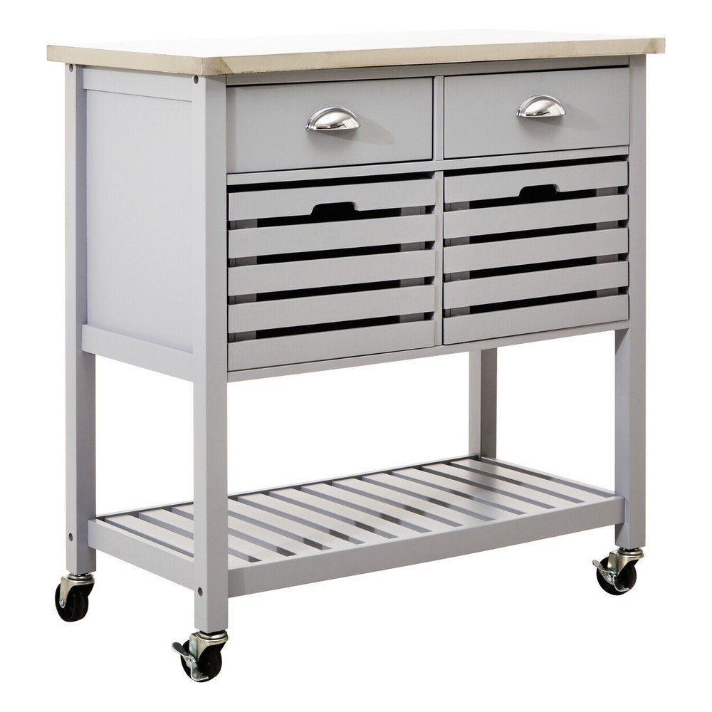 Wyspa kuchenna na kółkach 46x86 cm Frankfurt – Premier Housewares