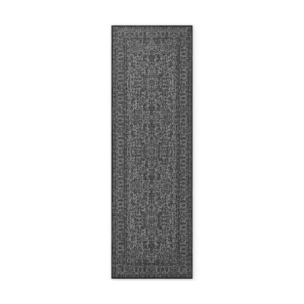 Czarno-biały chodnik odpowiedni na zewnątrz 80x250 cm Duet Kona – NORTHRUGS