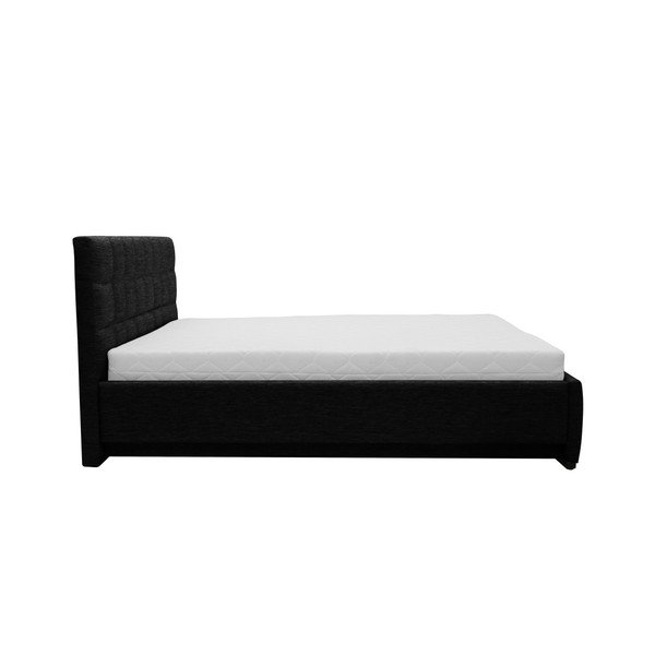 Czarne łóżko 2-osobowe Mazzini Beds Dream, 160x200 cm-image-2