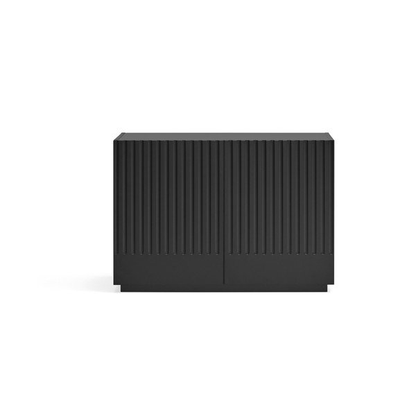 Czarna niska komoda 100x70 cm Doric – Teulat