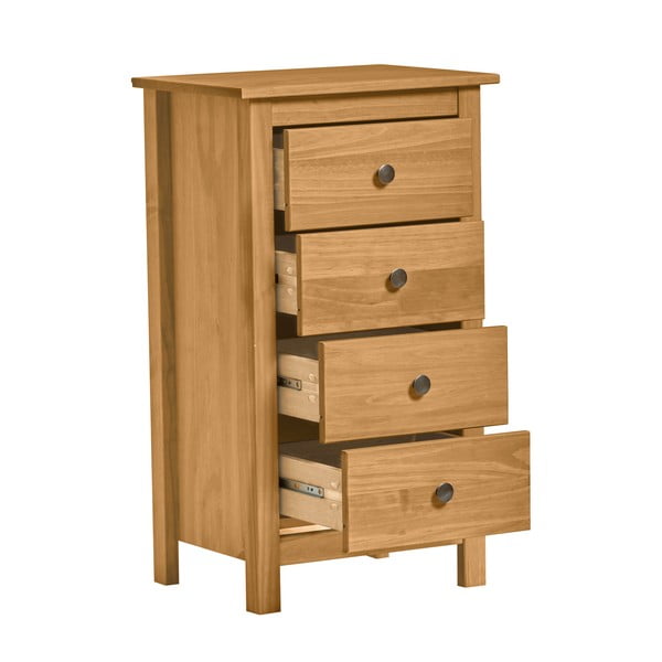 Naturalna komoda z litego drewna sosnowego z 4 szufladami Marckeric Berna-image-2