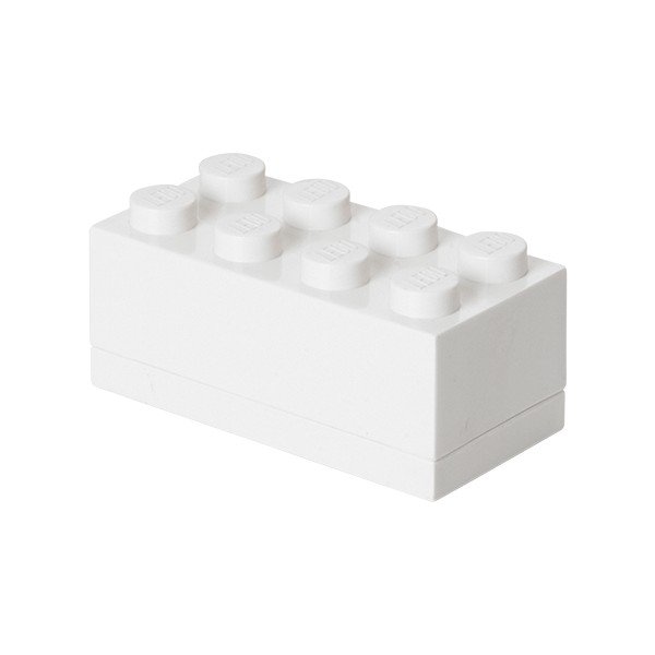 Białe pudełko do przechowywania LEGO® Mini, 4,6x9,2 cm