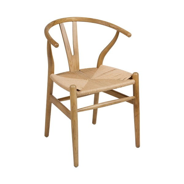 Krzesło do jadalni z drewna wiązu Santiago Pons Natural