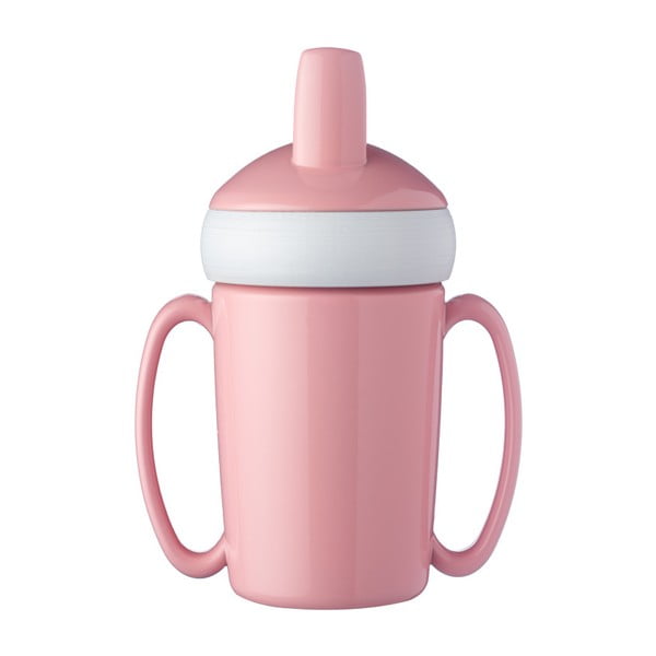 Różowa dziecięca butelka na wodę Mepal Trainer Mug