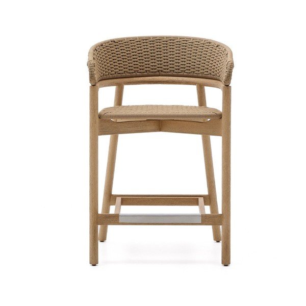 Drewniany hoker ogrodowy w naturalnym kolorze Arinella – Kave Home-image-2