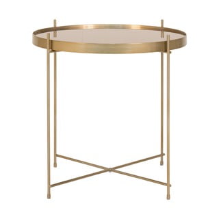 Okrągły stolik w kolorze złotym ø 48 cm Venezia – House Nordic