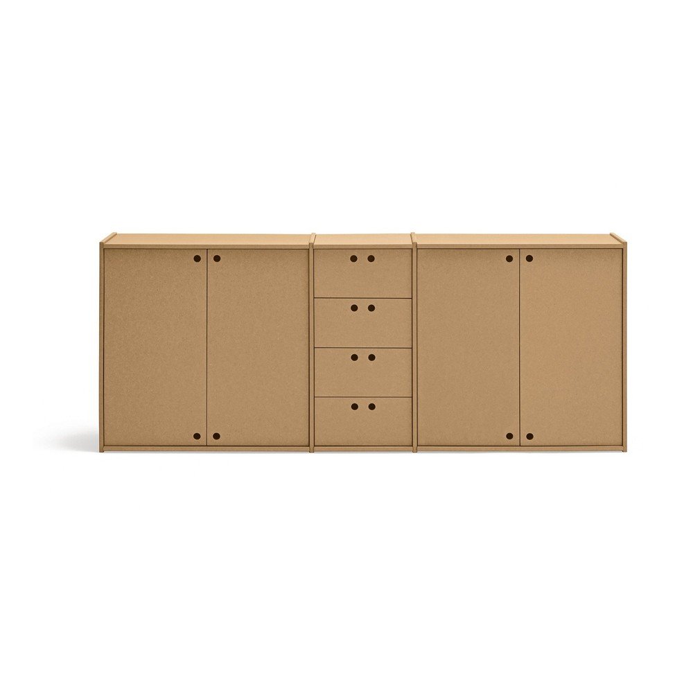 Komoda w naturalnym kolorze 197x80x40 cm Wally – Teulat