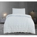 Jasnoszara pościel jednoosobowa z kory 140x200 cm Naomi – My House