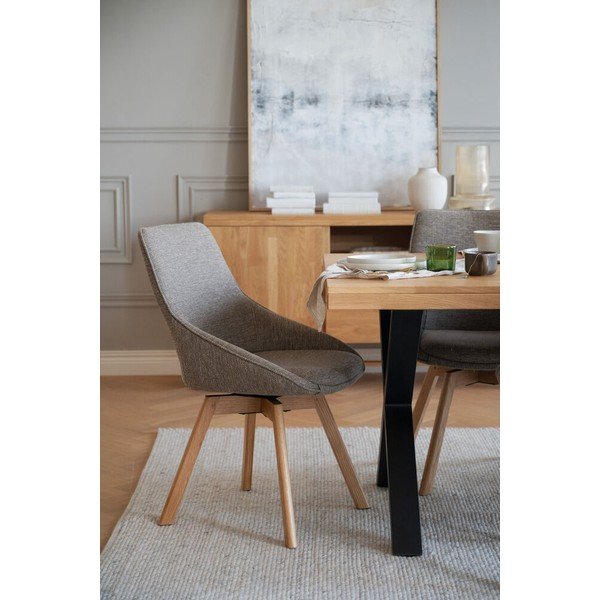 Beżowe krzesła zestaw 2 szt. Alison – Rowico-image-1