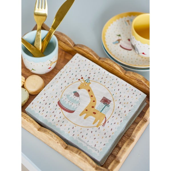 Papierowe serwetki zestaw 20 szt. 33x33 cm Celebrate – Bloomingville Mini-image-1