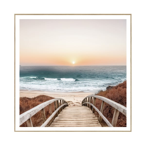 Obraz 50x50 cm Beach Footbridge