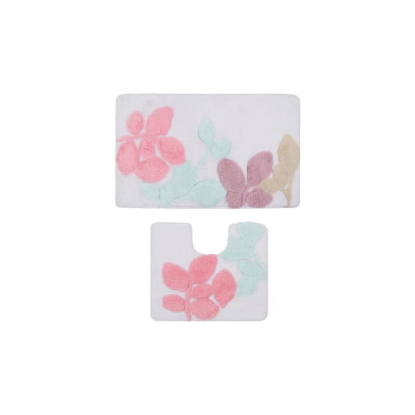 Zestaw 2 dywaników łazienkowych Confetti Bathmats Babilon Pink