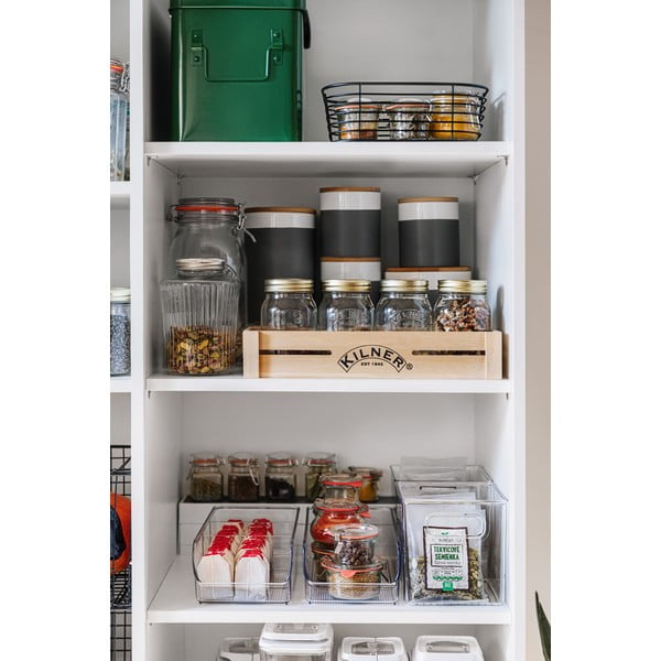 Ceramiczny pojemnik z bambusową pokrywką Wenko Malta, 450 ml-image-2