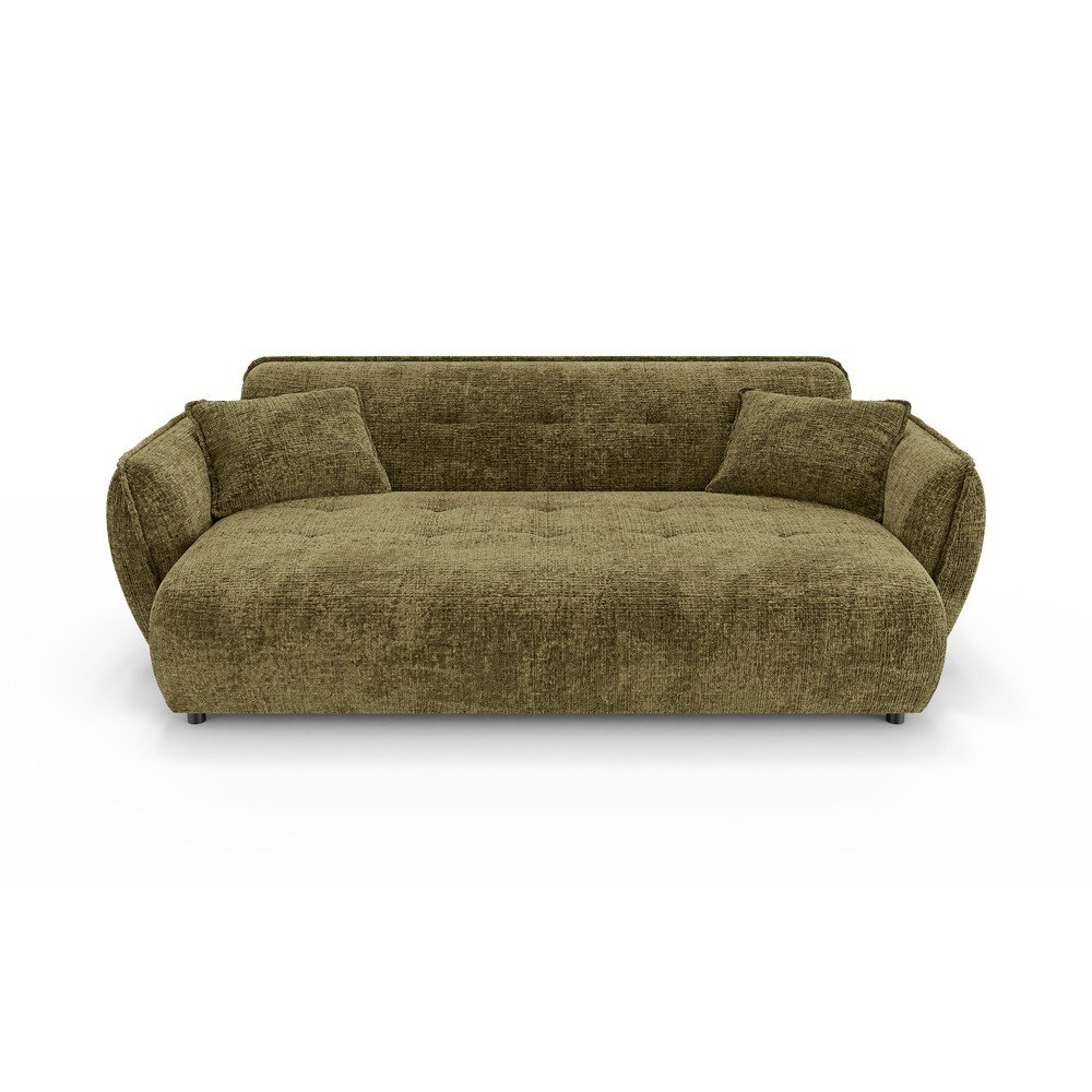 Zielona sofa z tkaniny szenilowej 250 cm Nelia Big – Ropez