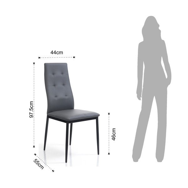 Szare krzesła zestaw 2 szt. Nina – Tomasucci-image-2