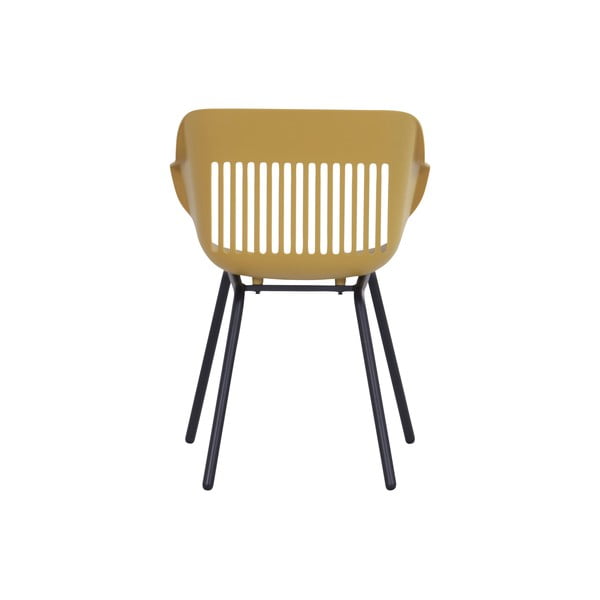 Plastikowe krzesła ogrodowe w kolorze ochry zestaw 2 szt. Jill Rondo – Hartman-image-4