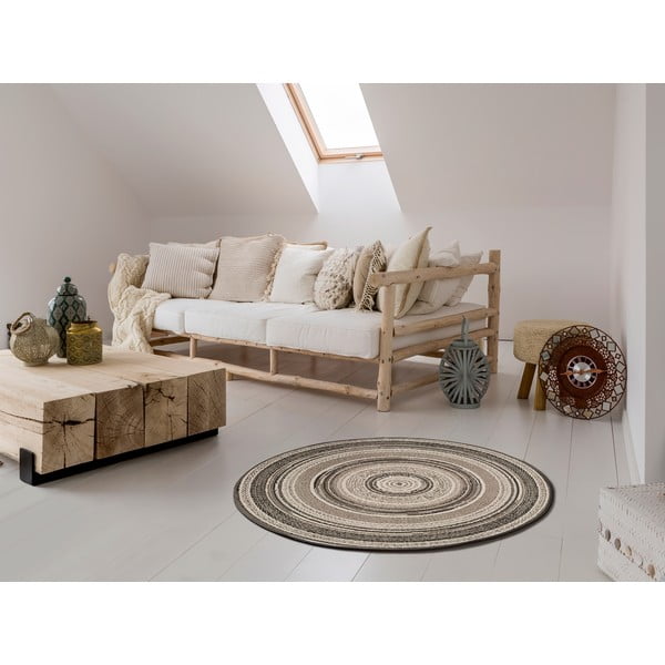 Szary dywan odpowiedni na zewnątrz Universal Verdi, ⌀ 120 cm-image-1