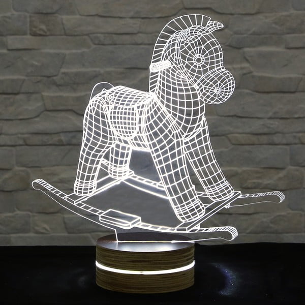 Lampa 3D stołowa Horse