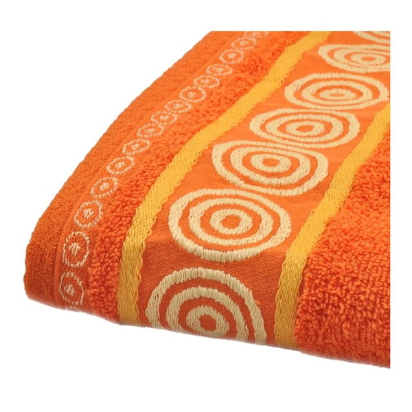 Ręcznik Fraza Rondo Orange, 50x90 cm
