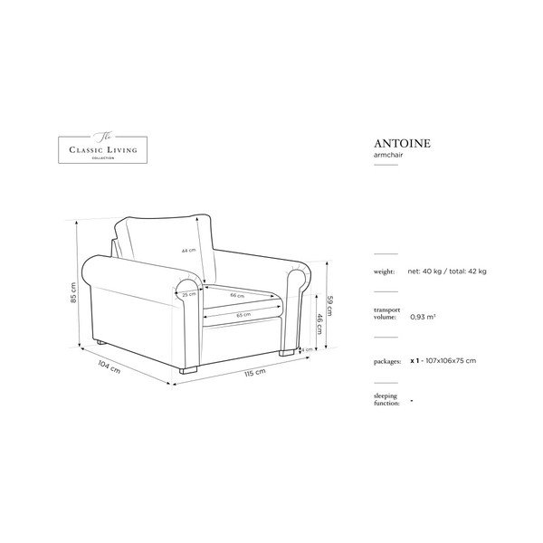Czarny fotel Windsor & Co Sofas Hermes-image-1