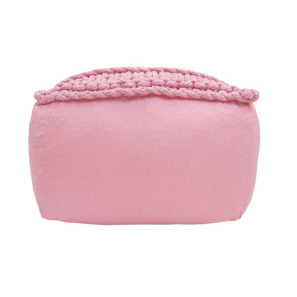Ręcznie wykonany różowy puf dziecięcy Nattiot Neo-image-1