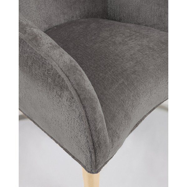 Szary fotel Bobly − Kave Home-image-1