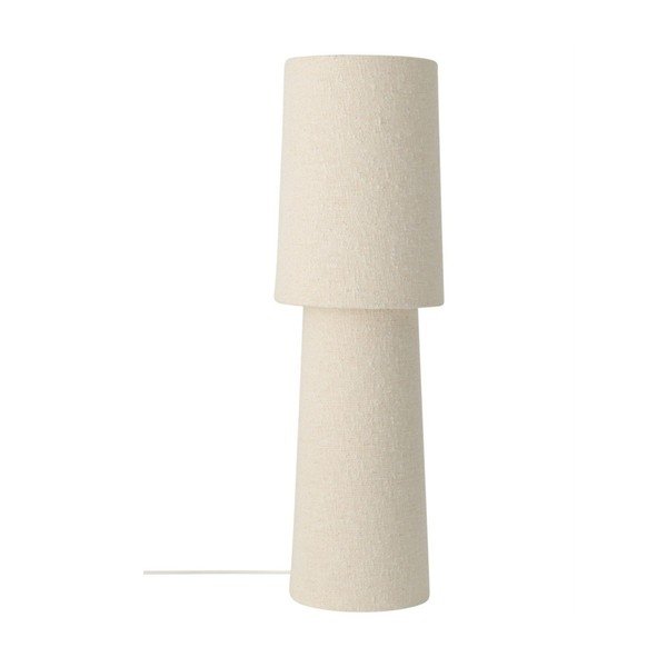 Biała lampa stołowa z materiału bouclé (wysokość 58 cm) Philo – Ellos Home