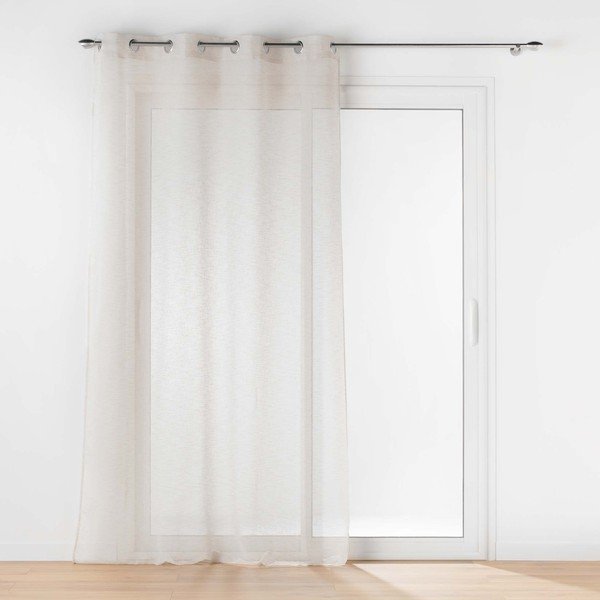 Firanka z woalu w kolorze kości słoniowej 140x240 cm Carlin – douceur d'intérieur