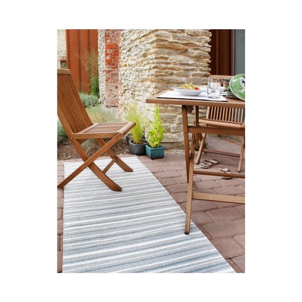 Szaro-biały chodnik odpowiedni na zewnątrz Narma Hullo, 70x300 cm-image-2