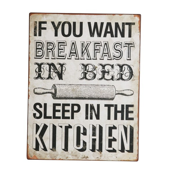 Tablica Sleep in the kitchen, 35x27 cm