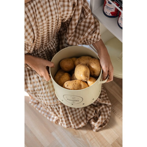 Stalowy pojemnik na żywność na ziemniaki – Esschert Design-image-1