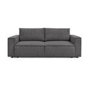 Ciemnoszara sztruksowa rozkładana sofa 245 cm Nihad – Bobochic Paris