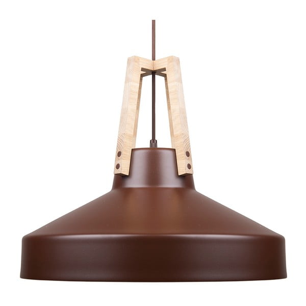 Brązowa lampa wisząca Loft You Work, 44 cm