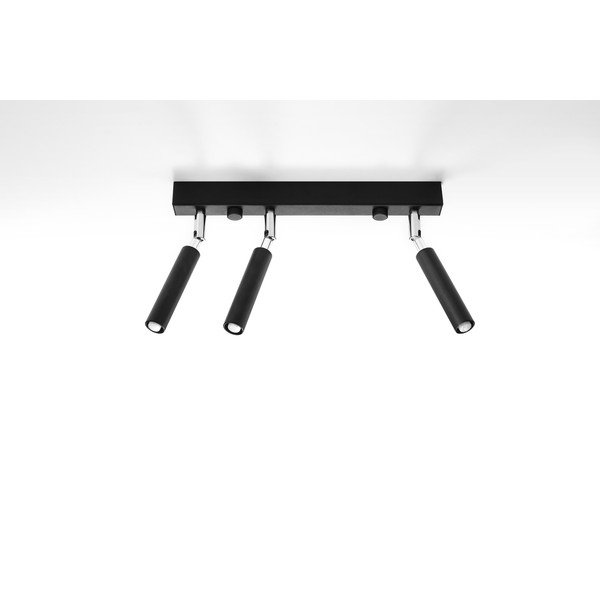 Czarna lampa sufitowa Sollux Tiden Trio-image-2