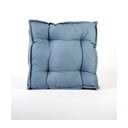 Niebieska poduszka z domieszką lnu Surdic Square, 37x37 cm