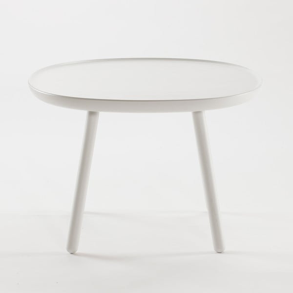 Biały stolik z litego drewna EMKO Naïve, ø 64 cm-image-3