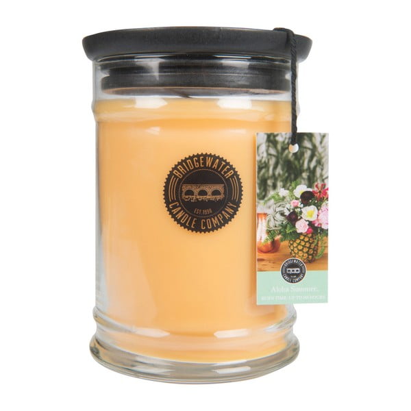 Świeczka w szkle o zapachu owoców Bridgewater Candle Company Aloha Summer, czas palenia 140–160