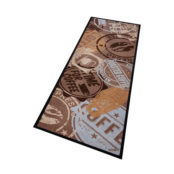 Brązowy chodnik Zala Living Coffee Stamp, 50x150 cm-image-1