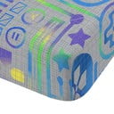 Szare prześcieradło dziecięce jednoosobowe/na wysoki materac z mikrowłókna z gumką 90x190 cm Gamer – Catherine Lansfield