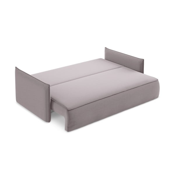 Lawendowa aksamitna rozkładana/ze schowkiem sofa 225 cm Hula – Makamii-image-4