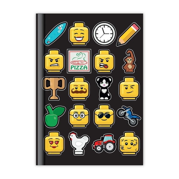 Czarny dziennik LEGO® Iconic