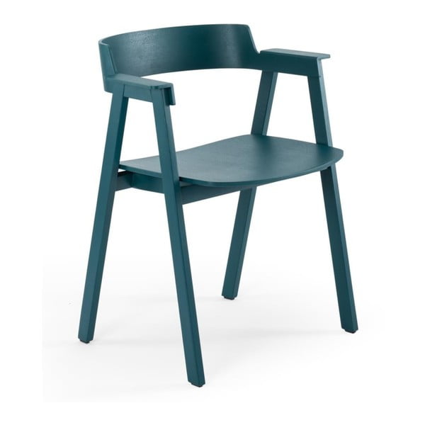 Morskie krzesło z podłokietnikami z litego drewna dębowego Flip – Gazzda