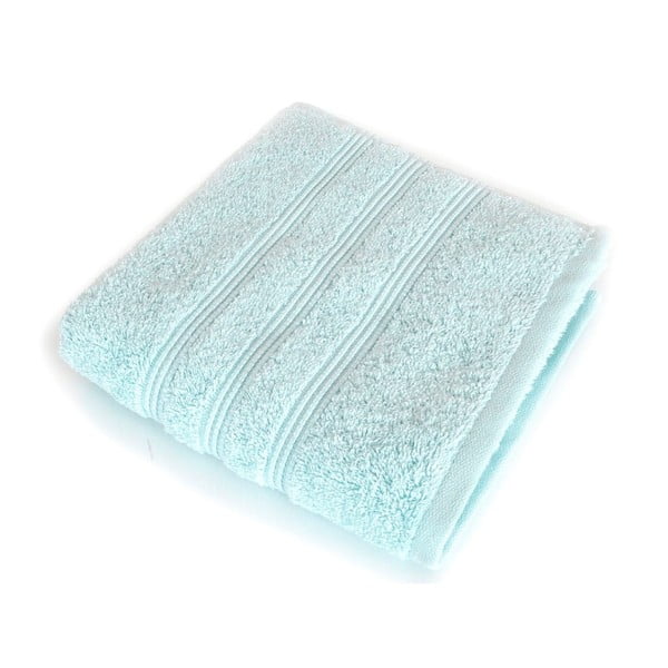 Miętowy ręcznik kąpielowy z czesanej bawełny Irya Home Classic, 90x150 cm